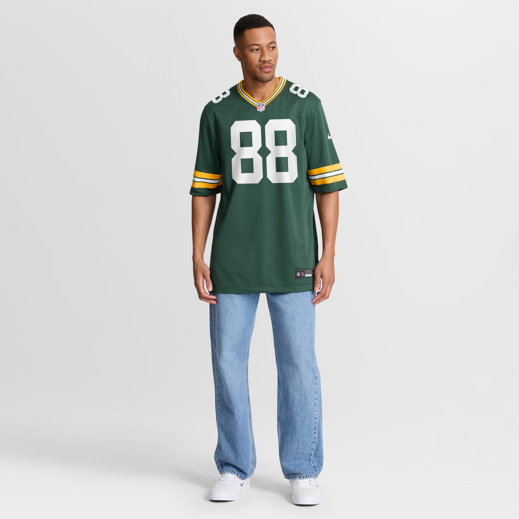 Green Bay Packers Luke Musgrave Nike Green Game Jersey product image 7, provided for visual reference and product detail