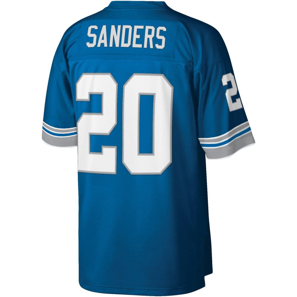 Detroit Lions Barry Sanders Mitchell & Ness Blue Legacy Replica Jersey product image 3, provided for visual reference and