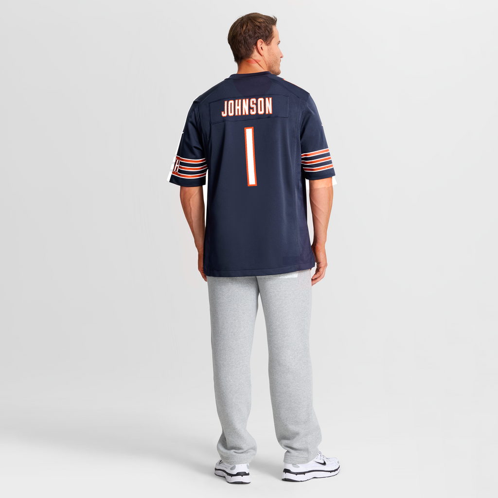 Chicago Bears Jaylon Johnson Nike Navy Game Jersey product image 8, provided for visual reference and product detail review