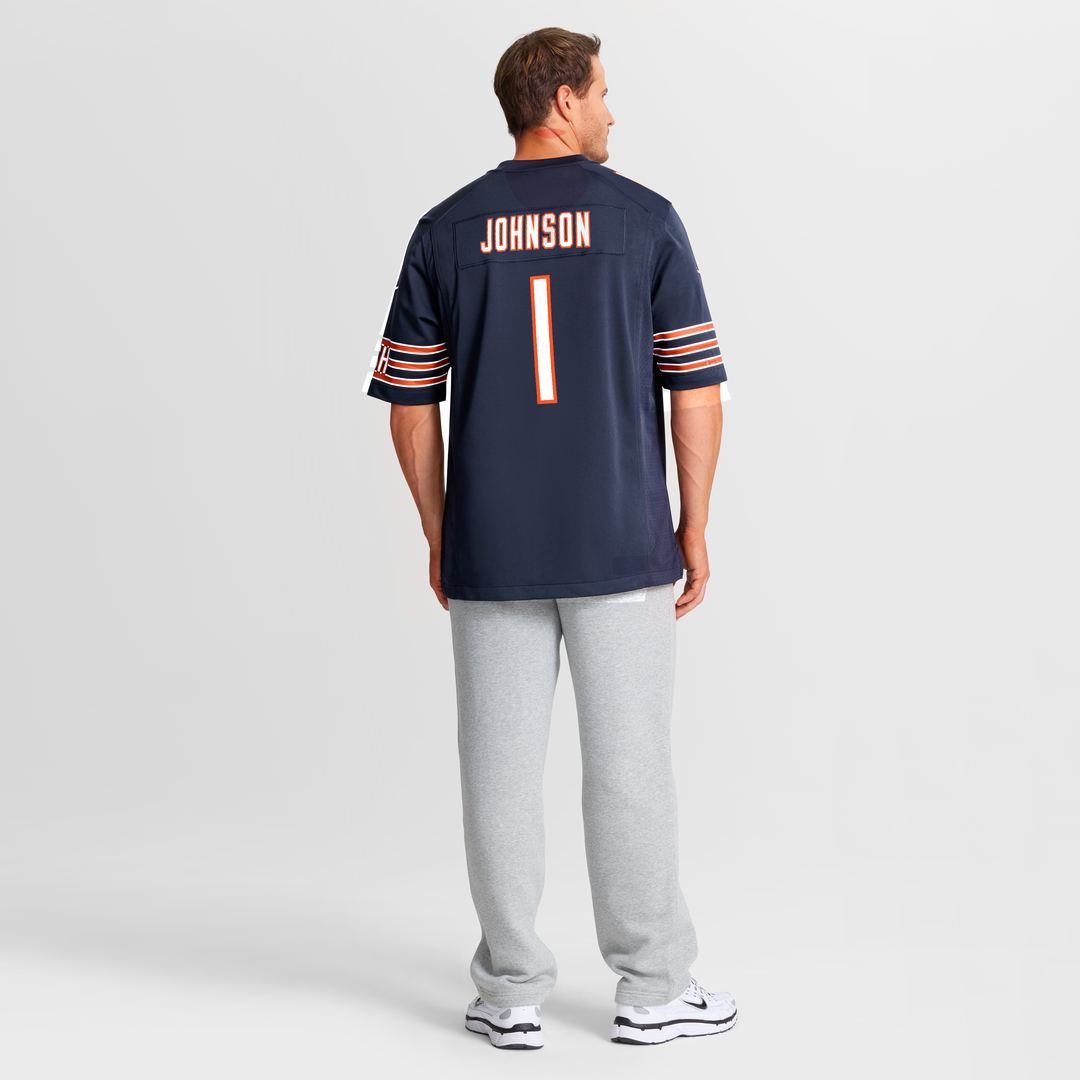 Chicago Bears Jaylon Johnson Nike Navy Game Jersey product image 8, provided for visual reference and product detail review