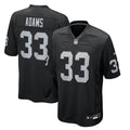 Las Vegas Raiders Jamal Adams Nike Black Team Game Jersey product image 1, provided for visual reference and product detail