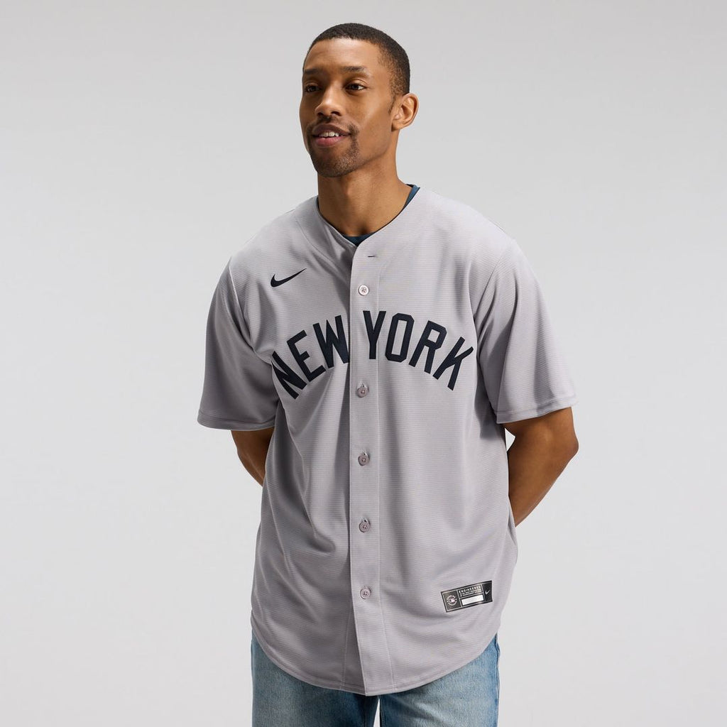 New York Yankees Gerrit Cole Nike Gray Road Replica Jersey product image 2, provided for visual reference and product detail