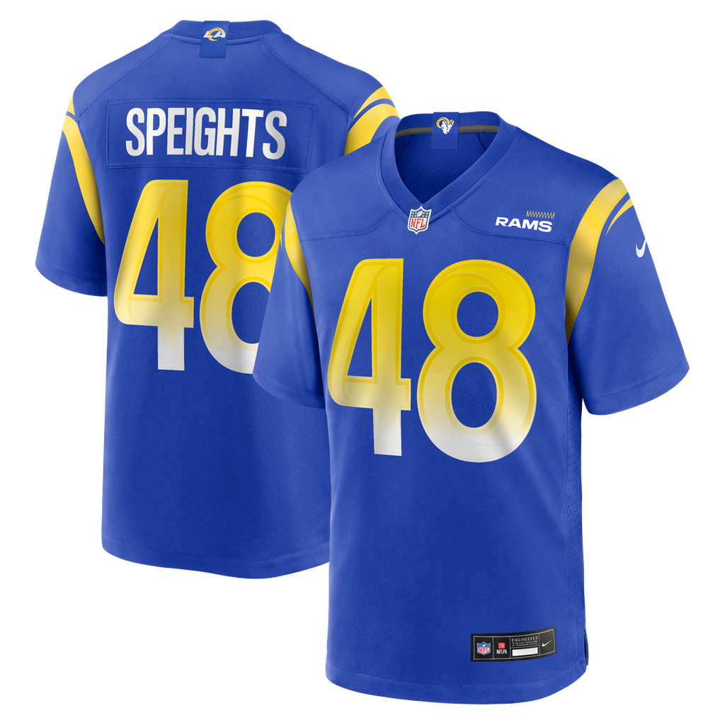 Los Angeles Rams Omar Speights Nike Royal Game Jersey product image 1, provided for visual reference and product detail