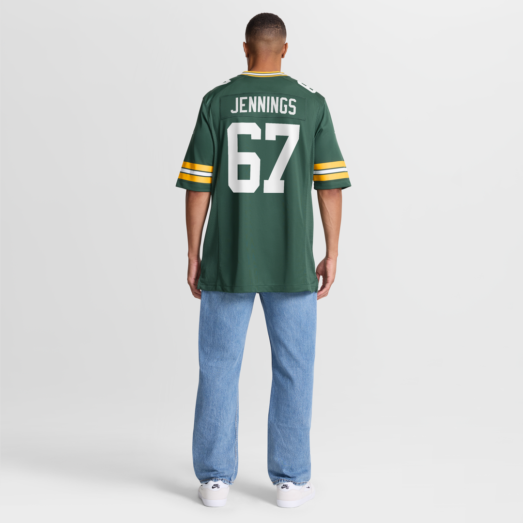 Green Bay Packers Donovan Jennings Nike Green Team Game Jersey product image 8, provided for visual reference and product