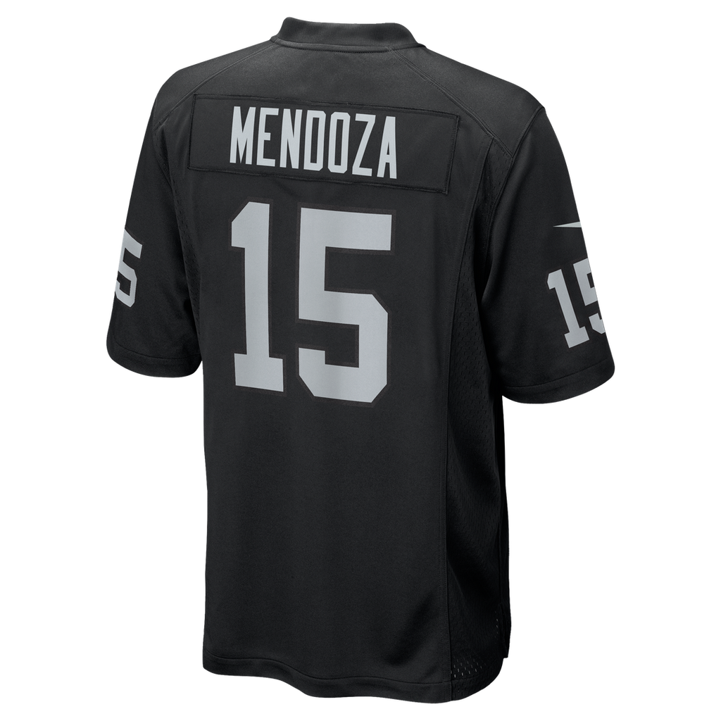 Las Vegas Raiders Fernando Mendoza Nike Black Team Game Jersey product image 8, provided for visual reference and product