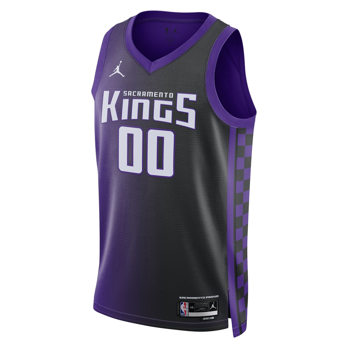 Sacramento Kings Jordan Statement Swingman Jersey - Custom - Unisex product image 3, provided for visual reference and