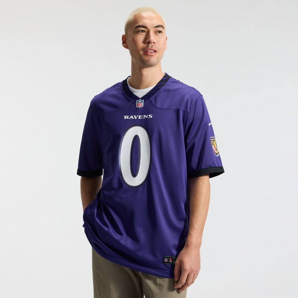 Baltimore Ravens Roquan Smith Nike Purple Team Game Jersey product image 2, provided for visual reference and product detail