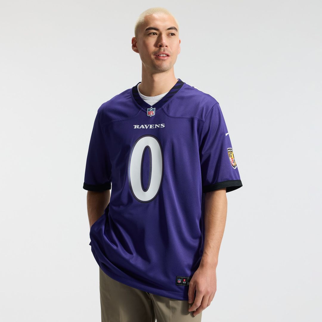 Baltimore Ravens Roquan Smith Nike Purple Team Game Jersey product image 2, provided for visual reference and product detail