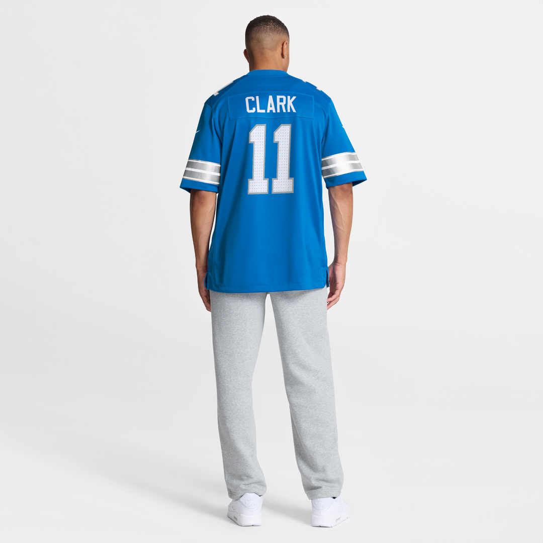 Detroit Lions Damone Clark Nike Blue Team Game Jersey product image 5, provided for visual reference and product detail