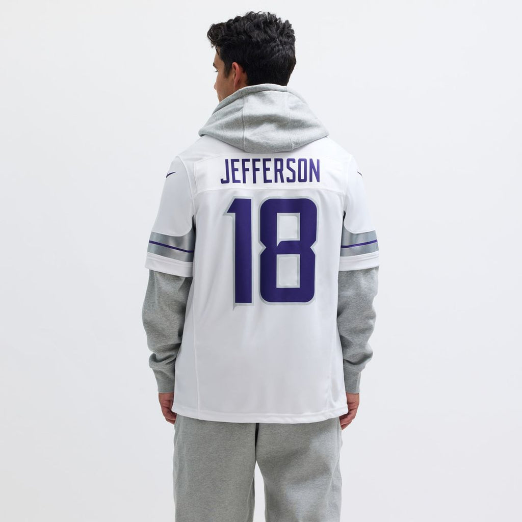 Minnesota Vikings Justin Jefferson Nike White Alternate Vapor F.U.S.E. Limited Jersey product image 5, provided for visual
