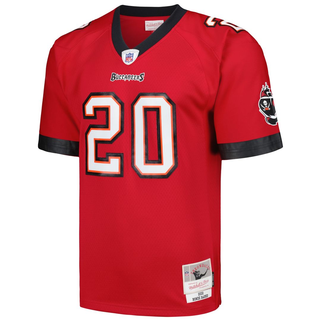 Tampa Bay Buccaneers Ronde Barber Mitchell & Ness Red Legacy Replica Jersey product image 2, provided for visual reference