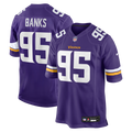 Minnesota Vikings Caleb Banks Nike Purple Team Game Jersey product image 1, provided for visual reference and product detail