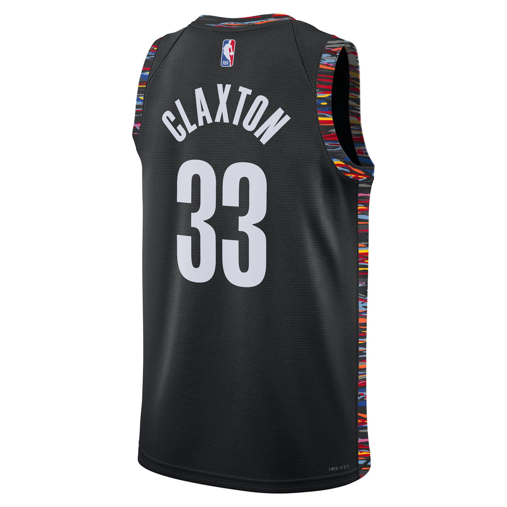 Brooklyn Nets Nike 2025/26 City Edition Swingman Jersey - Black - Nic Claxton - Unisex product image 4, provided for visual