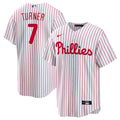 Philadelphia Phillies Trea Turner Nike White Home Replica Player Jersey product image 1, provided for visual reference and