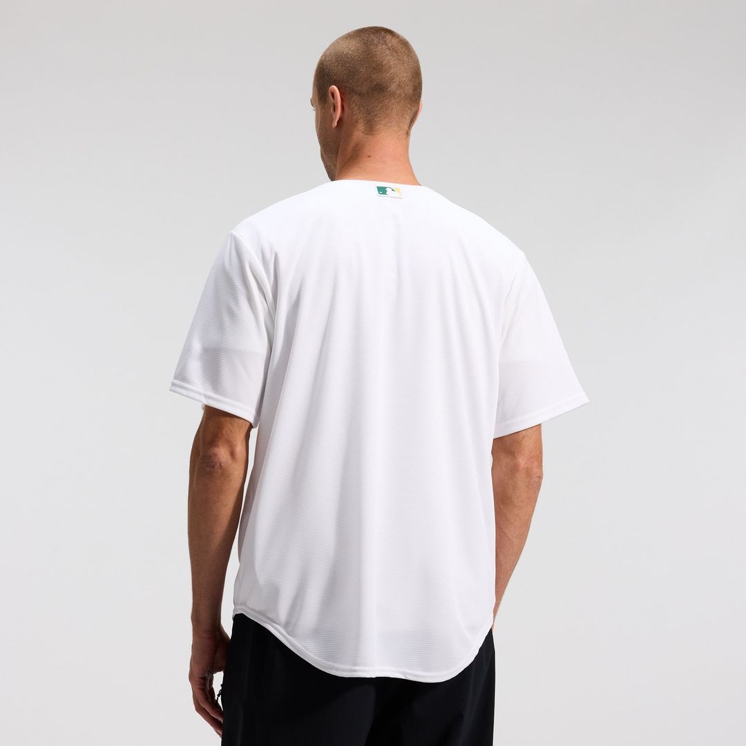 Athletics Nike White Home Replica Team Jersey product image 2, provided for visual reference and product detail review