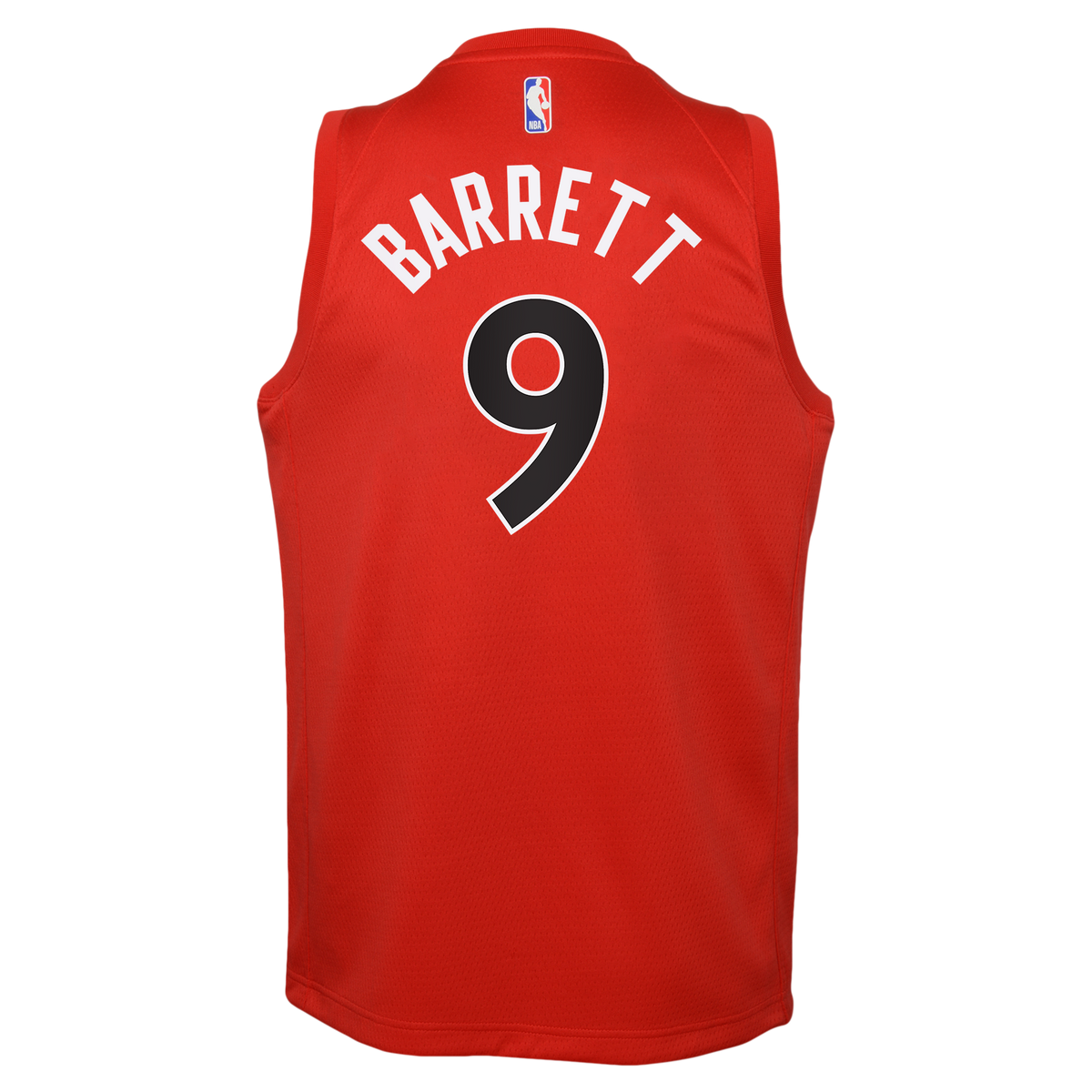 Toronto Raptors Nike Icon Edition Swingman Jersey - Red - RJ Barrett - Youth product image 4, provided for visual reference