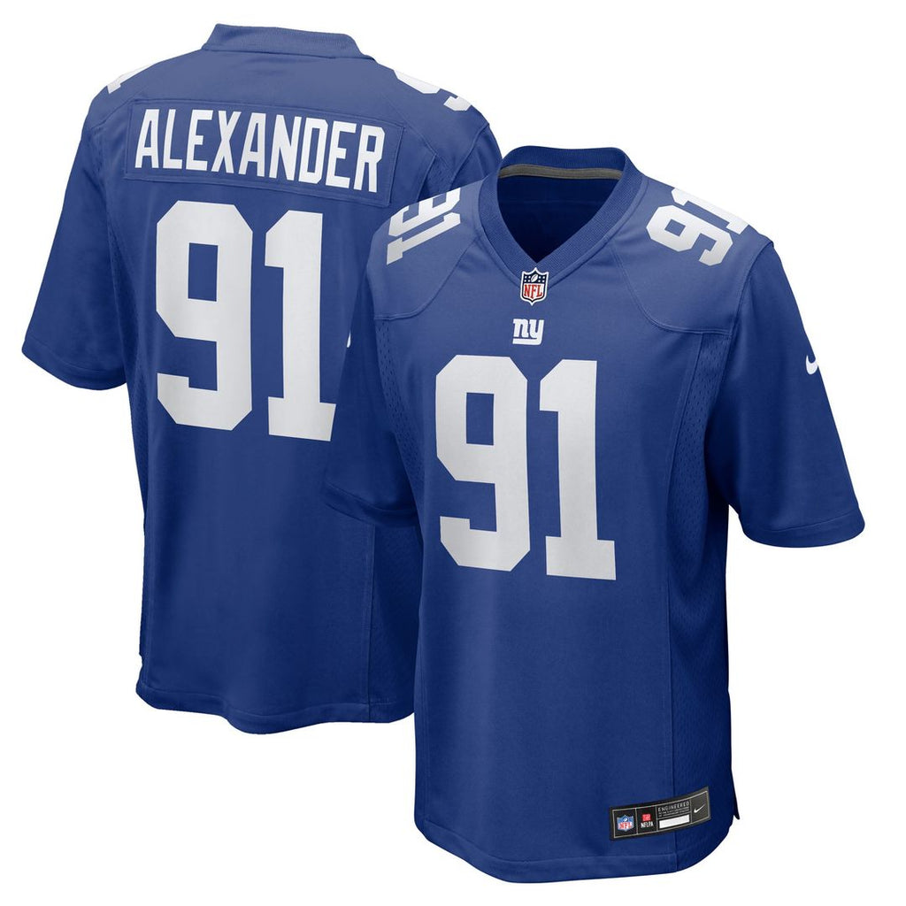 New York Giants Darius Alexander Nike Royal Team Game Jersey product image 1, provided for visual reference and product