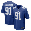 New York Giants Darius Alexander Nike Royal Team Game Jersey product image 1, provided for visual reference and product