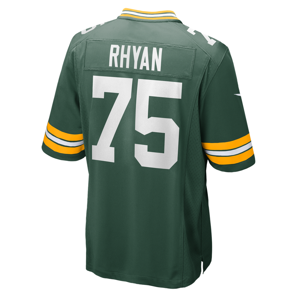 Green Bay Packers Sean Rhyan Nike Green Game Player Jersey product image 3, provided for visual reference and product detail