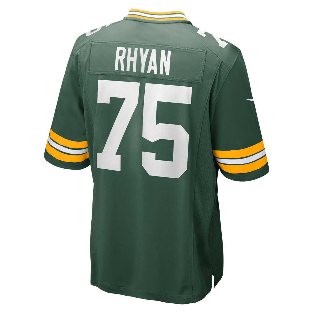 Green Bay Packers Sean Rhyan Nike Green Game Player Jersey product image 3, provided for visual reference and product detail