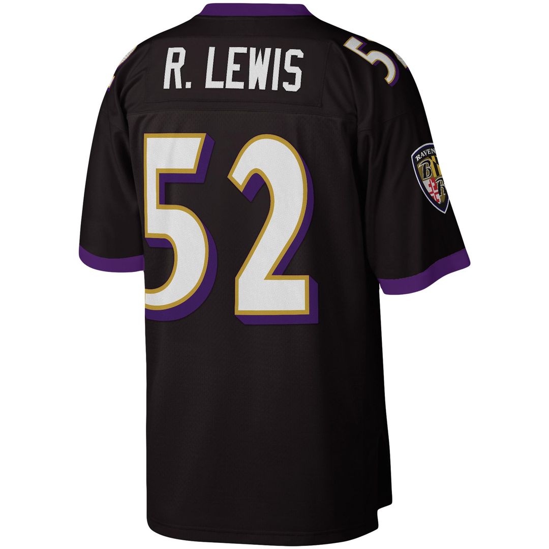 Baltimore Ravens Ray Lewis Mitchell & Ness Black Legacy Replica Jersey product image 3, provided for visual reference and