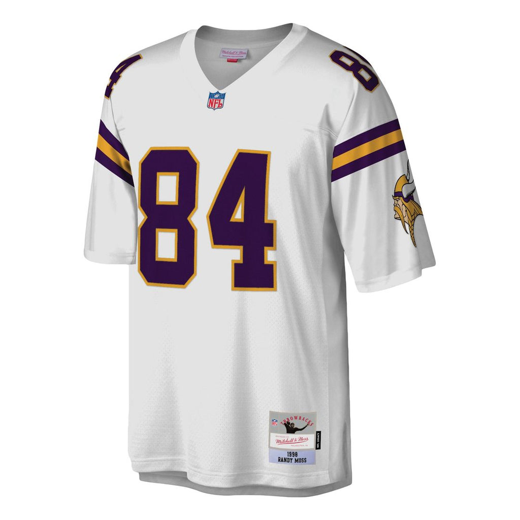 Minnesota Vikings Randy Moss Mitchell & Ness White Legacy Replica Jersey product image 5, provided for visual reference and