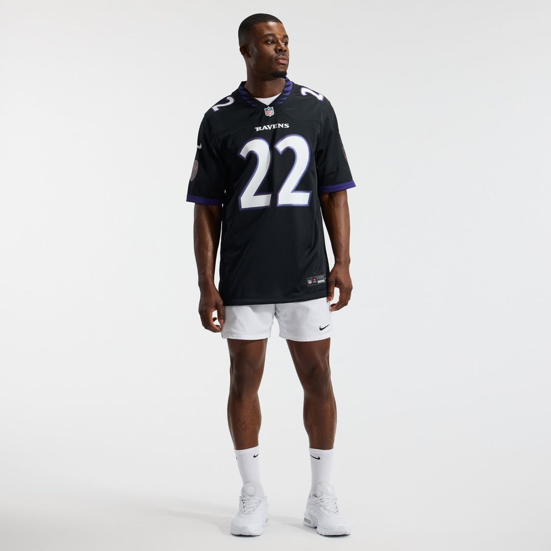 Baltimore Ravens Derrick Henry Nike Black Alternate Game Jersey product image 4, provided for visual reference and product