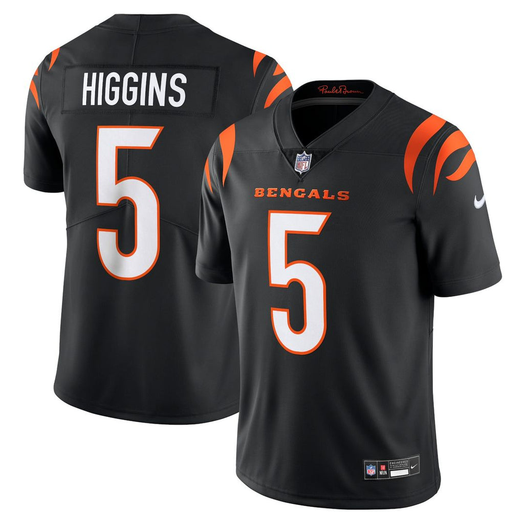 Cincinnati Bengals T-Shirt Higgins Nike Black Vapor Untouchable Limited Jersey product image 1, provided for visual