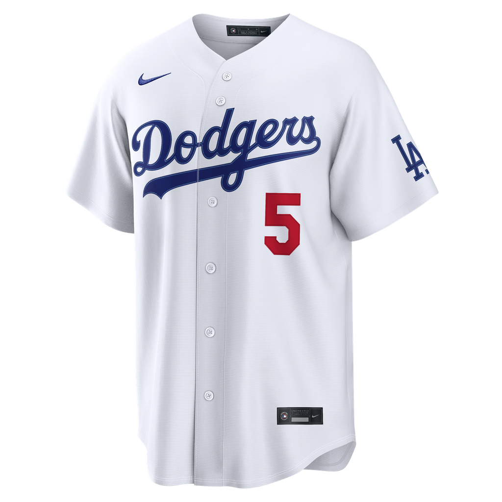 Los Angeles Dodgers Freddie Freeman Nike White Home Stadium Jersey product image 2, provided for visual reference and
