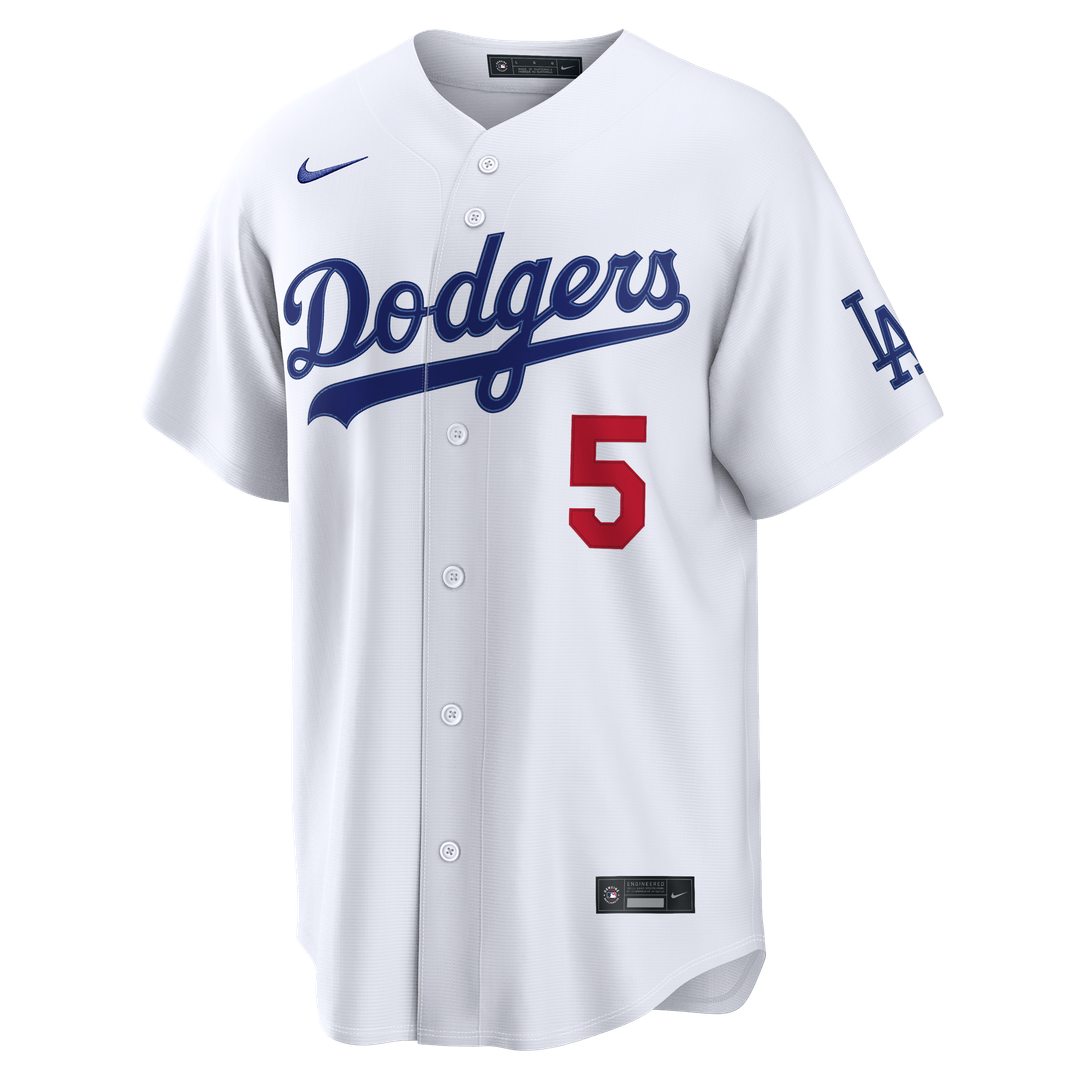 Los Angeles Dodgers Freddie Freeman Nike White Home Stadium Jersey product image 2, provided for visual reference and