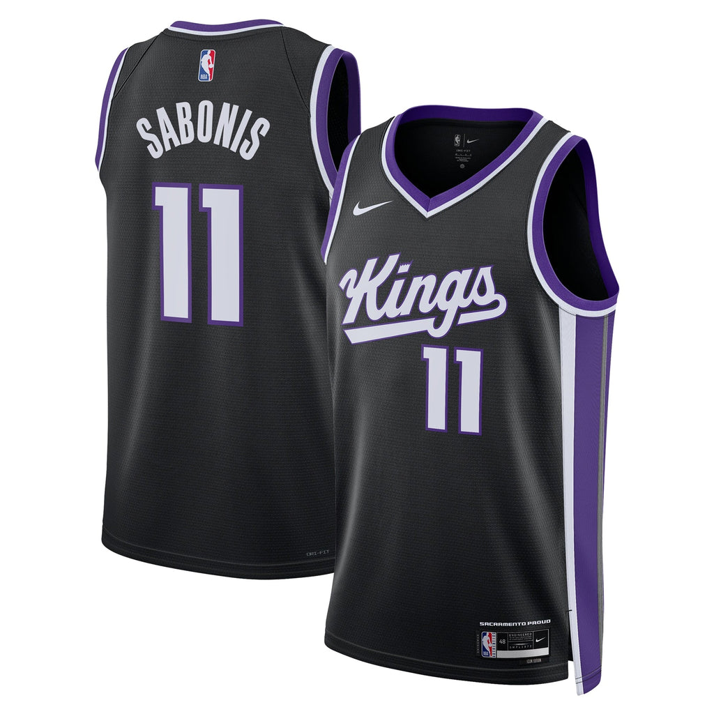 Sacramento Kings Nike Icon Edition Swingman Jersey - Black - Domantas Sabonis - Unisex product image 1, provided for visual