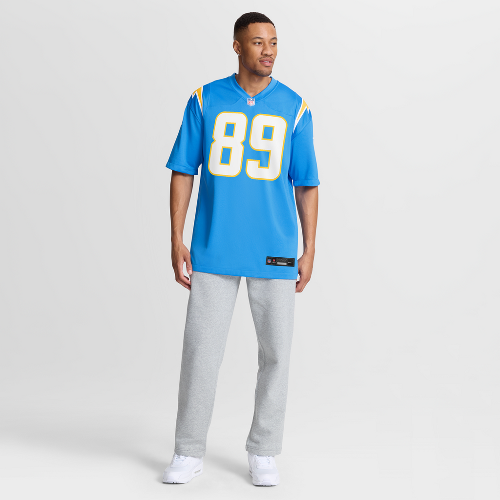 Los Angeles Chargers Will Dissly Nike Powder Blue Team Game Jersey product image 7, provided for visual reference and