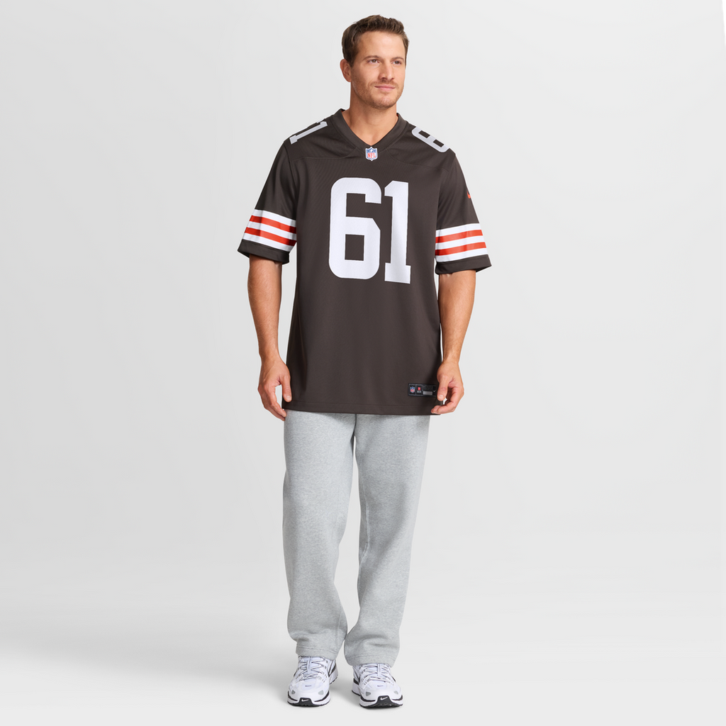 Cleveland Browns Chris Williams Nike Brown Team Game Jersey product image 2, provided for visual reference and product