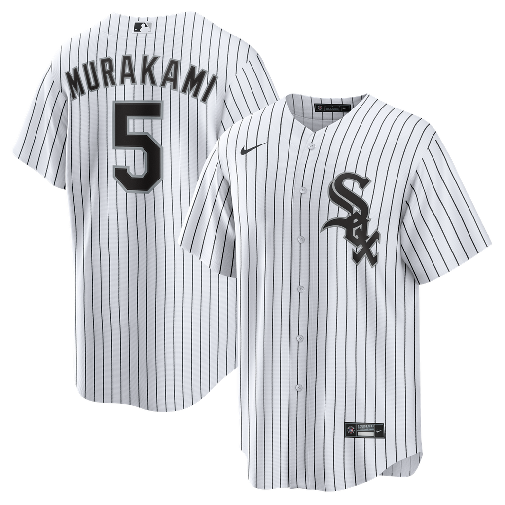 Chicago White Sox Munetaka Murakami Nike White Home Replica Jersey product image 1, provided for visual reference and