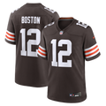 Cleveland Browns Denzel Boston Nike Brown Game Jersey product image 1, provided for visual reference and product detail