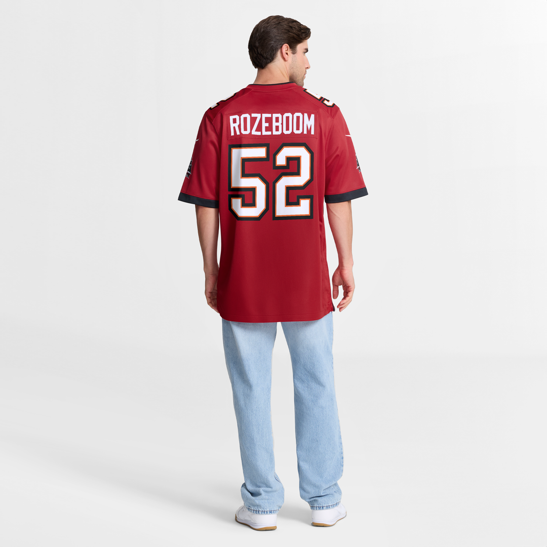 Tampa Bay Buccaneers Christian Rozeboom Nike Red Team Game Jersey product image 3, provided for visual reference and product
