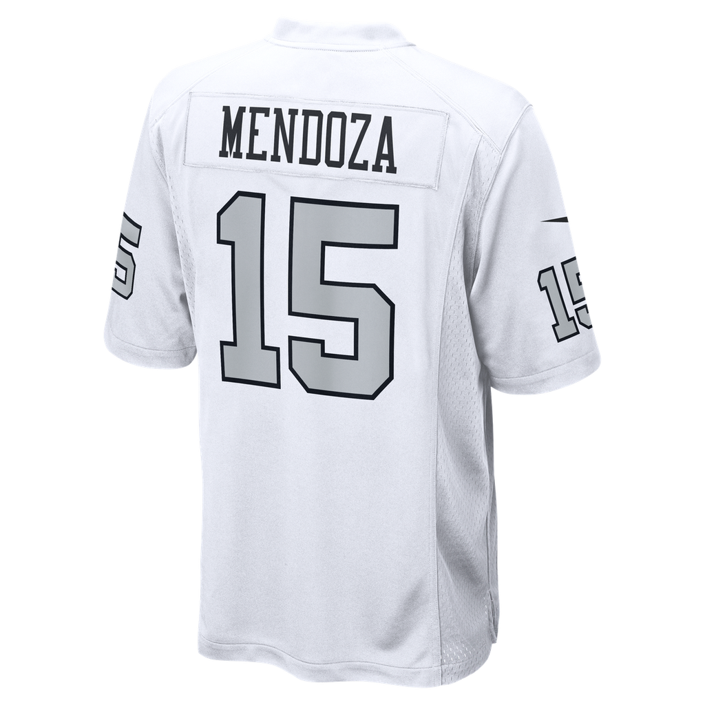 Las Vegas Raiders Fernando Mendoza Nike White Alternate Game Player Jersey product image 3, provided for visual reference