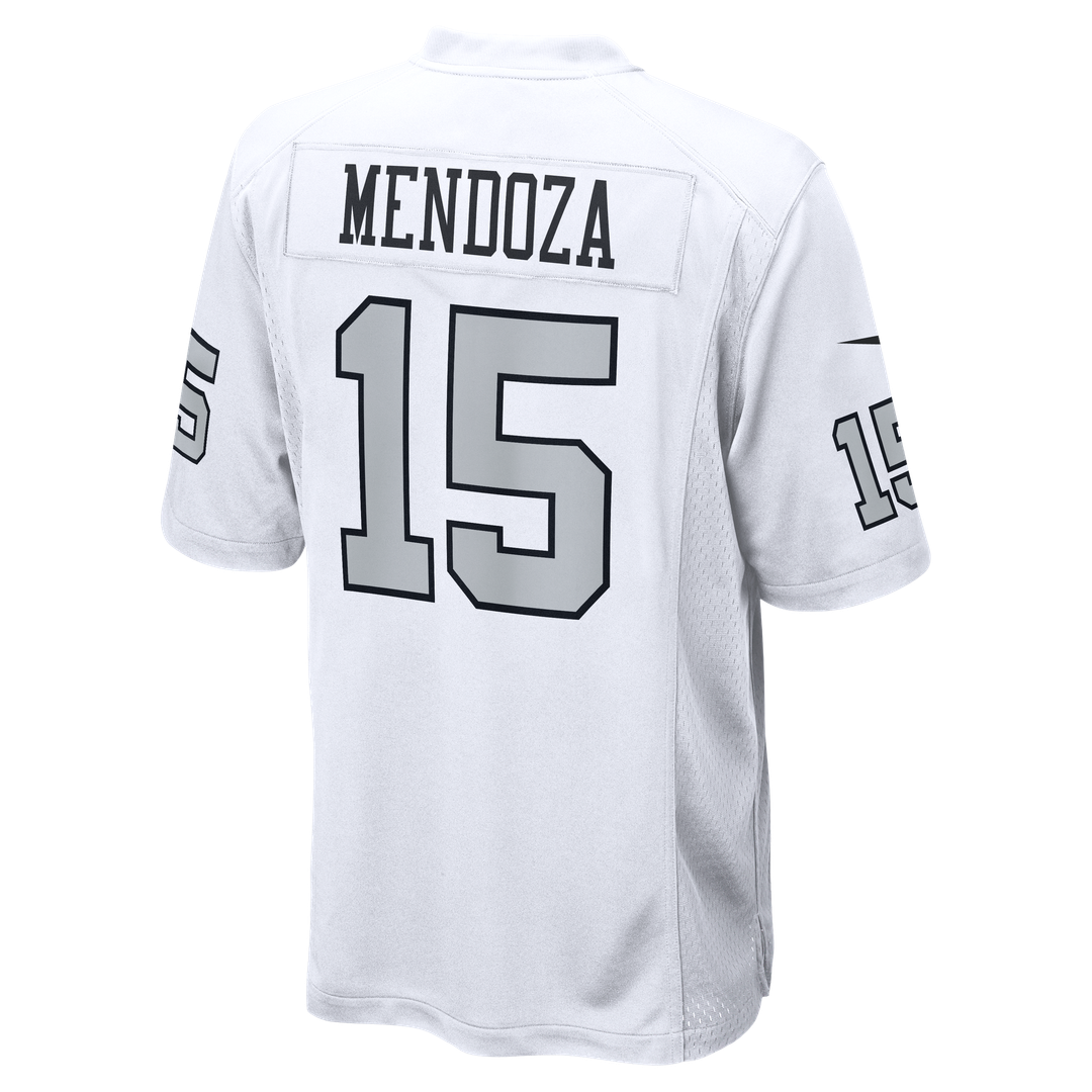 Las Vegas Raiders Fernando Mendoza Nike White Alternate Game Player Jersey product image 3, provided for visual reference