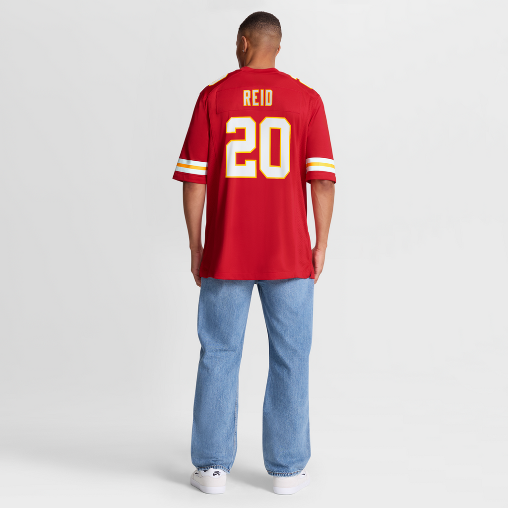 Kansas City Chiefs Justin Reid Nike Red Game Jersey product image 8, provided for visual reference and product detail review