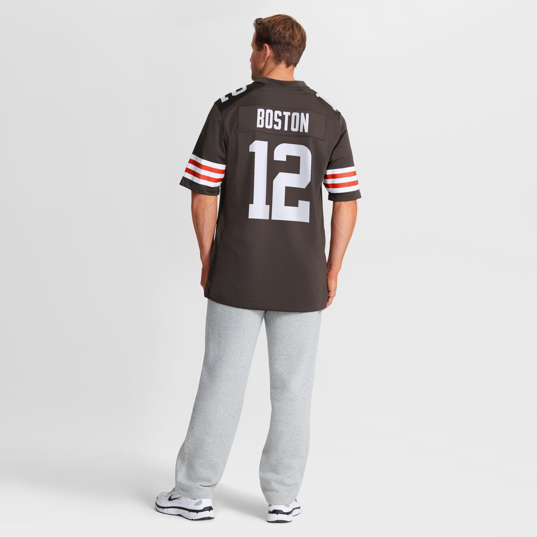 Cleveland Browns Denzel Boston Nike Brown Game Jersey product image 3, provided for visual reference and product detail