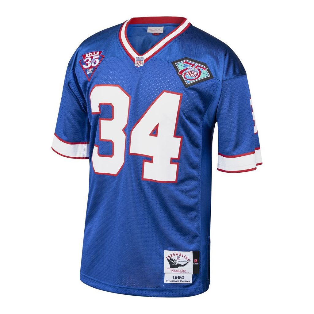 Buffalo Bills 1985 Thurman Thomas Mitchell & Ness Royal Authentic Throwback Retired Player Jersey product image 2, provided
