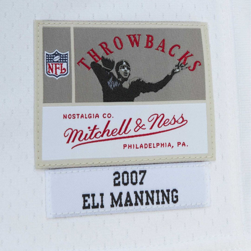 New York Giants Eli Manning Mitchell & Ness White Legacy Replica Jersey product image 6, provided for visual reference and
