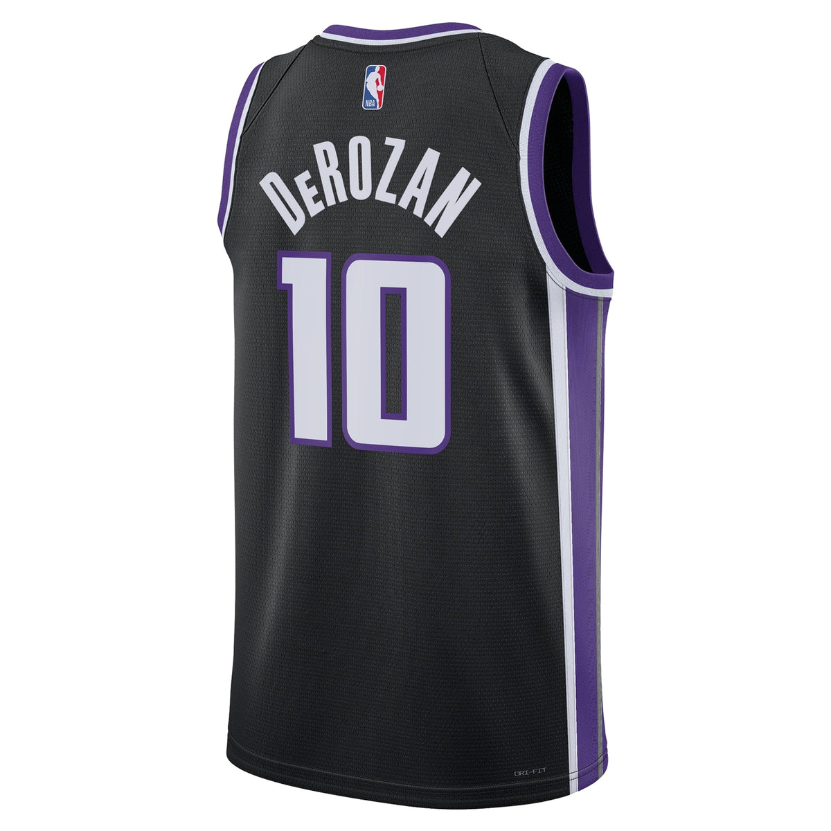 Sacramento Kings Nike Icon Edition Swingman Jersey - Black - DeMar DeRozan - Unisex product image 4, provided for visual