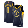 Indiana Pacers Nike Icon Edition Swingman Jersey - Navy - Tyrese Haliburton - Unisex product image 1, provided for visual