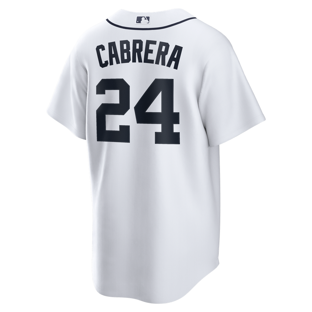 Detroit Tigers Miguel Cabrera Nike White Home Retired Player Replica Jersey product image 3, provided for visual reference
