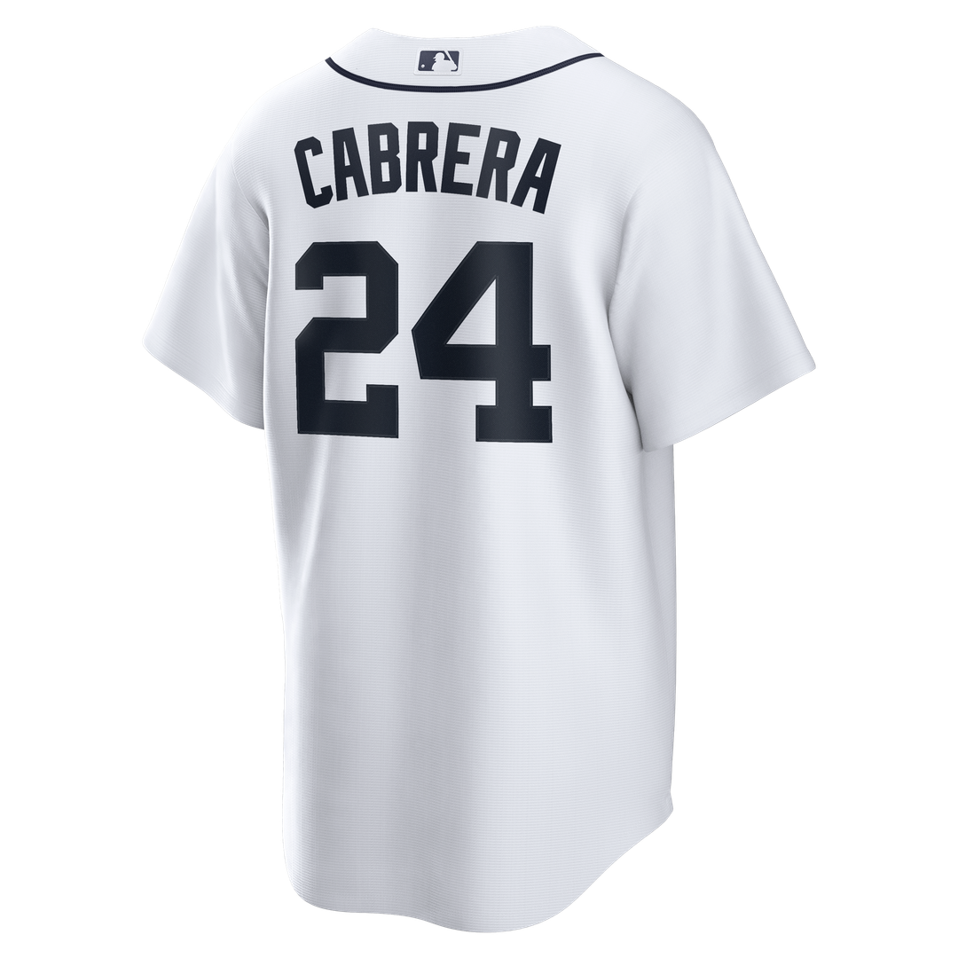 Detroit Tigers Miguel Cabrera Nike White Home Retired Player Replica Jersey product image 3, provided for visual reference