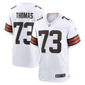 Cleveland Browns Joe Thomas Nike White Retired Game Player Jersey product image 1, provided for visual reference and product