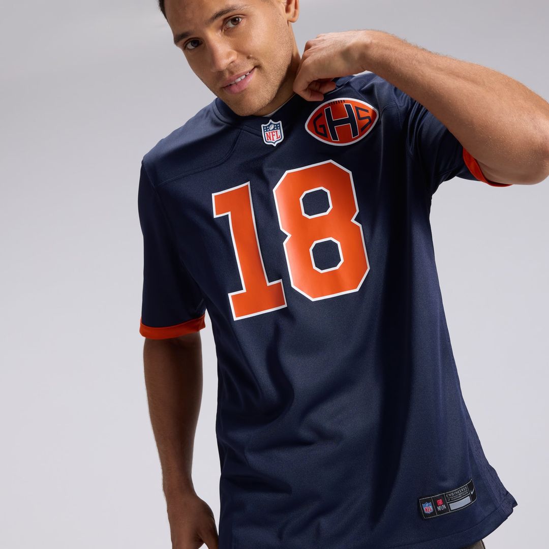 Chicago Bears Caleb Williams Nike Navy 2026 Rivalries Collection Game Jersey product image 9, provided for visual reference