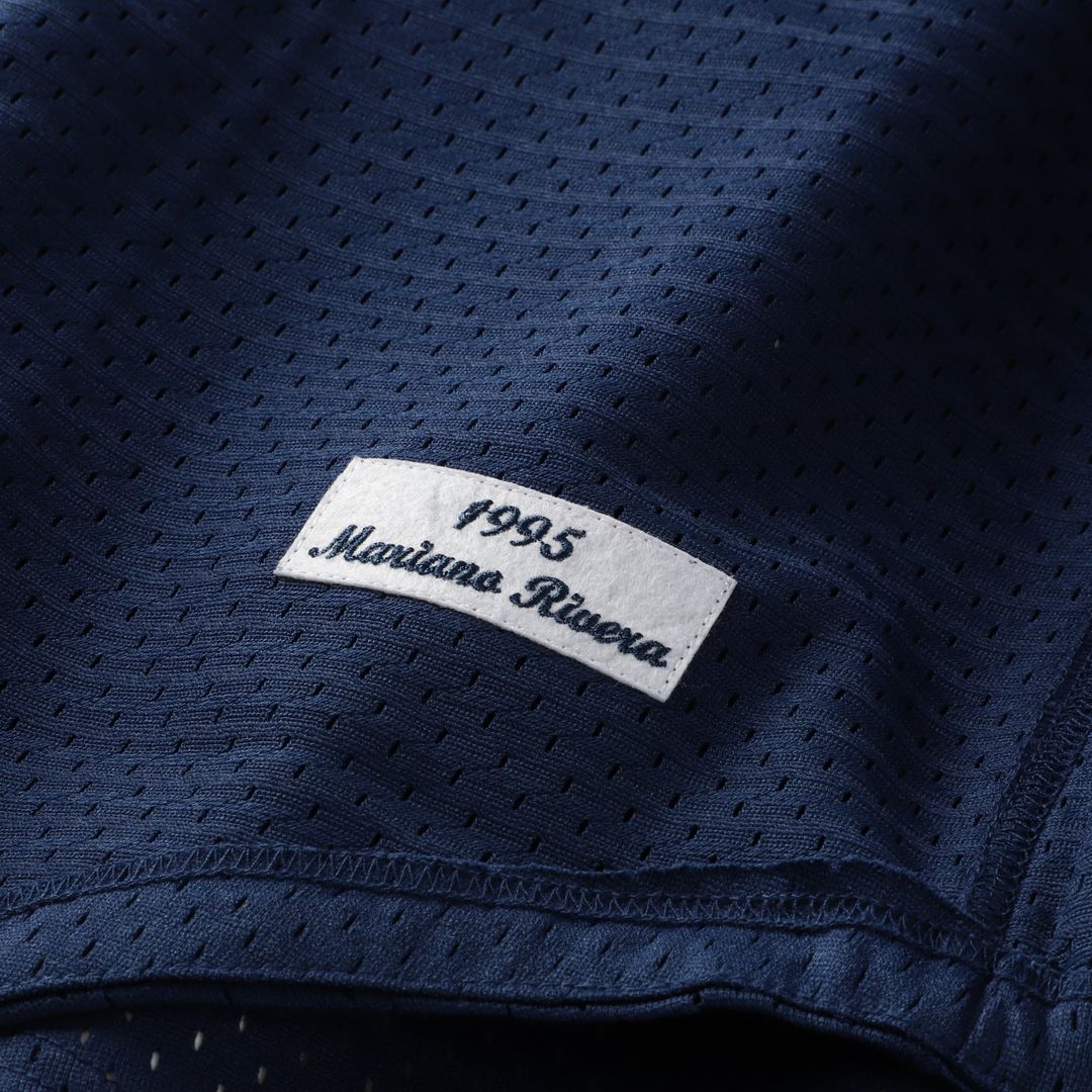 New York Yankees Mariano Rivera Mitchell & Ness Navy Cooperstown Collection Big & Tall Mesh Batting Practice Jersey product