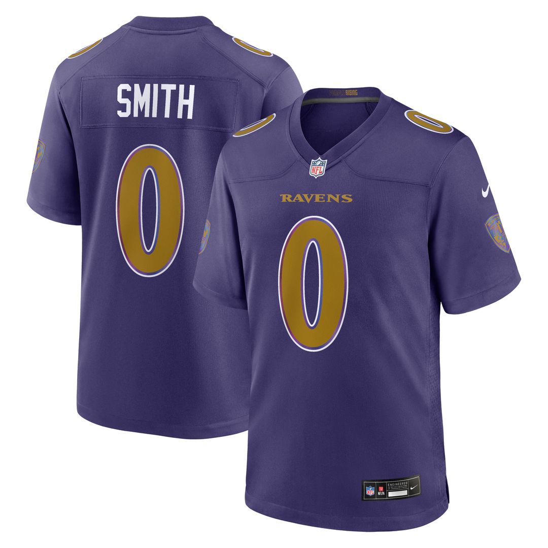 Baltimore Ravens Roquan Smith Nike Purple Alternate Game Jersey product image 1, provided for visual reference and product